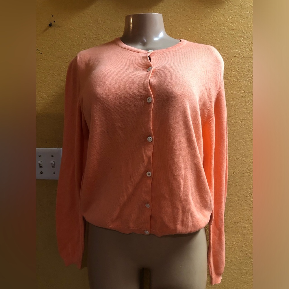Lilly Pulitzer Women's Peach Cardigan Sweater